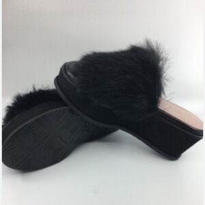 Taryn Rose Genuine Lamb Fur Platform